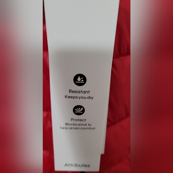 Calvin Klein Red Sleeveless Puffer Vest Jacket With adjustable Hood XL - Picture 11 of 12